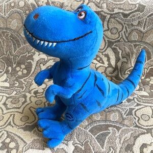 4/$20 Blue Plush T-Rex Dinosaur Stuffie. Tyrannosaurus Rex Plushie